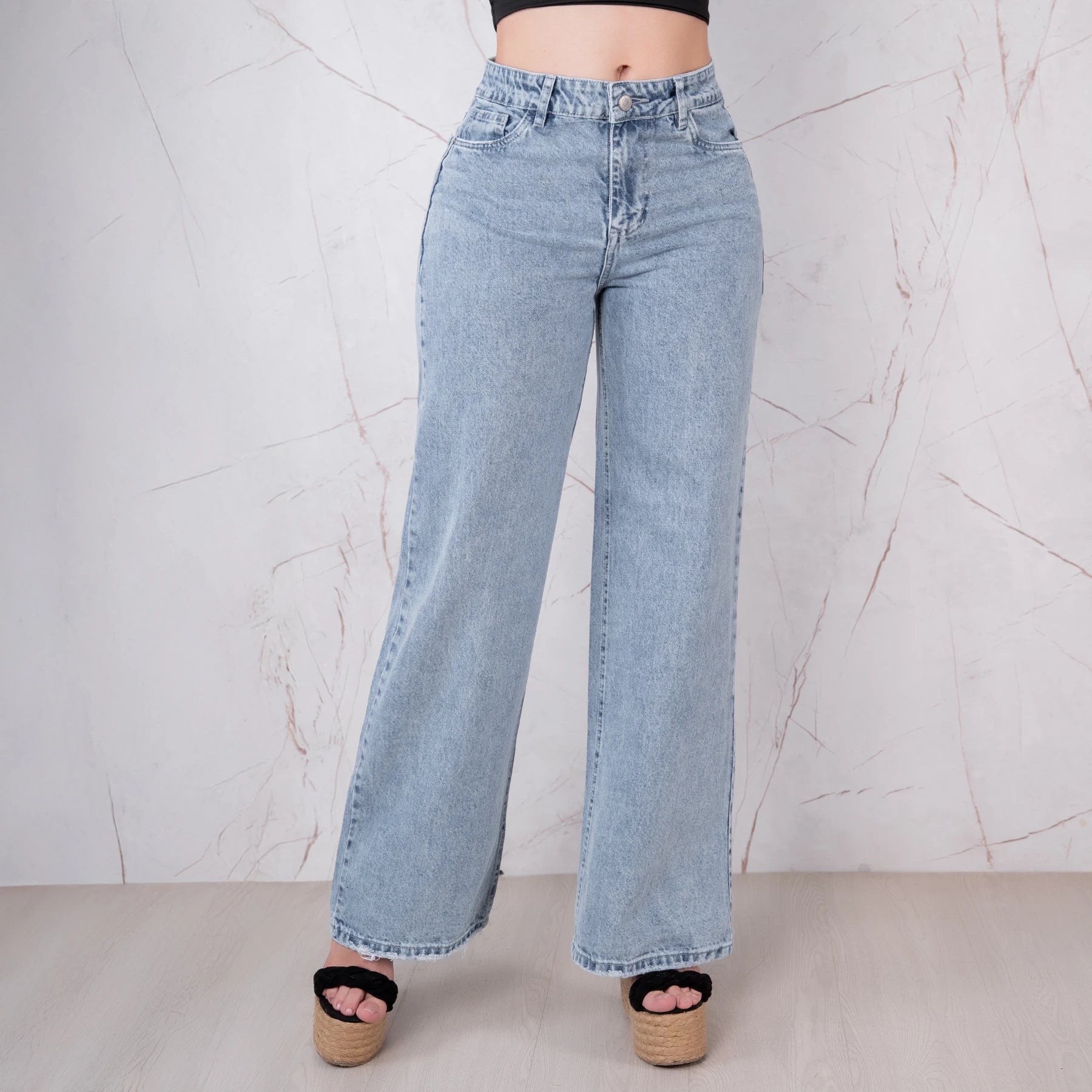 Jeans Bota Recta Rígido Mujer R5044 - Guethe08 | Fábrica de Jeans