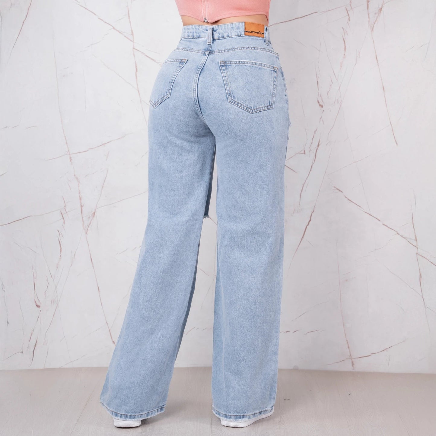 Jeans Bota Recta Rígido Mujer R5046 - Guethe08 | Fábrica de Jeans