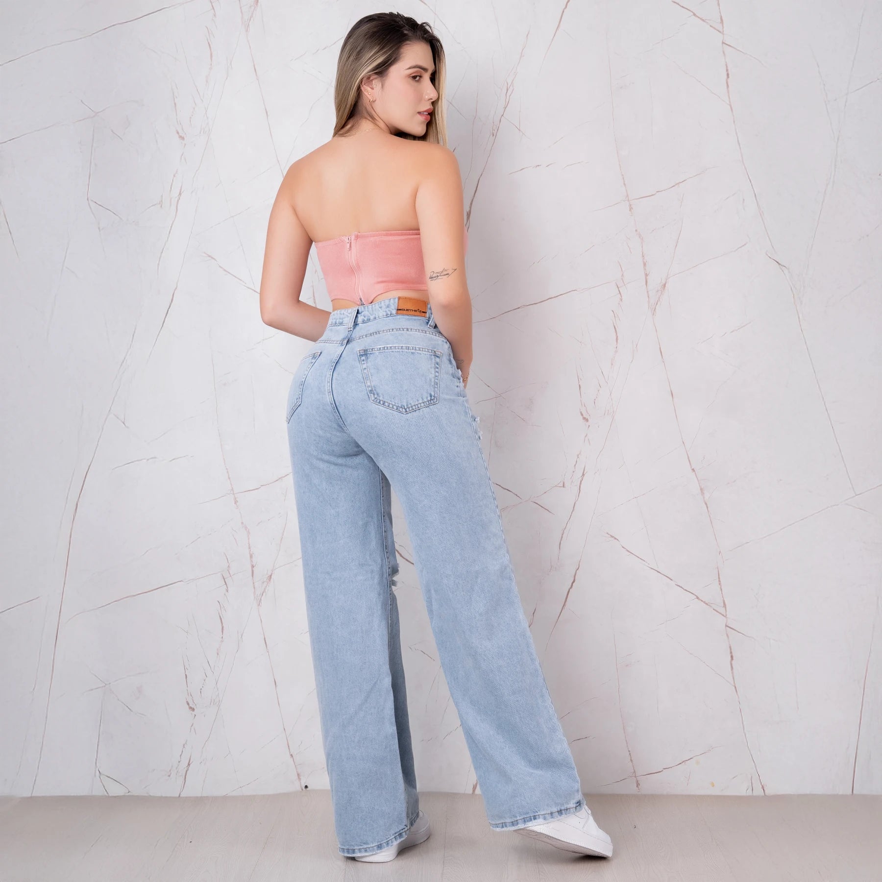 Jeans Bota Recta Rígido Mujer R5046 - Guethe08 | Fábrica de Jeans