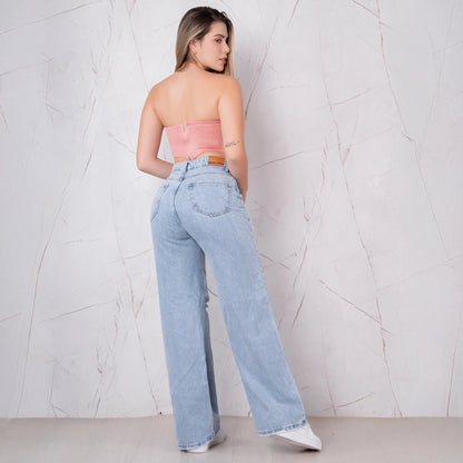 Jeans Bota Recta Rígido Mujer R5046 - Guethe08 | Fábrica de Jeans