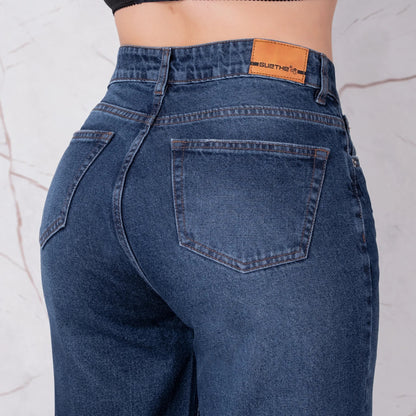 Jeans Bota Recta Rígido Mujer R5047 - Guethe08 | Fábrica de Jeans
