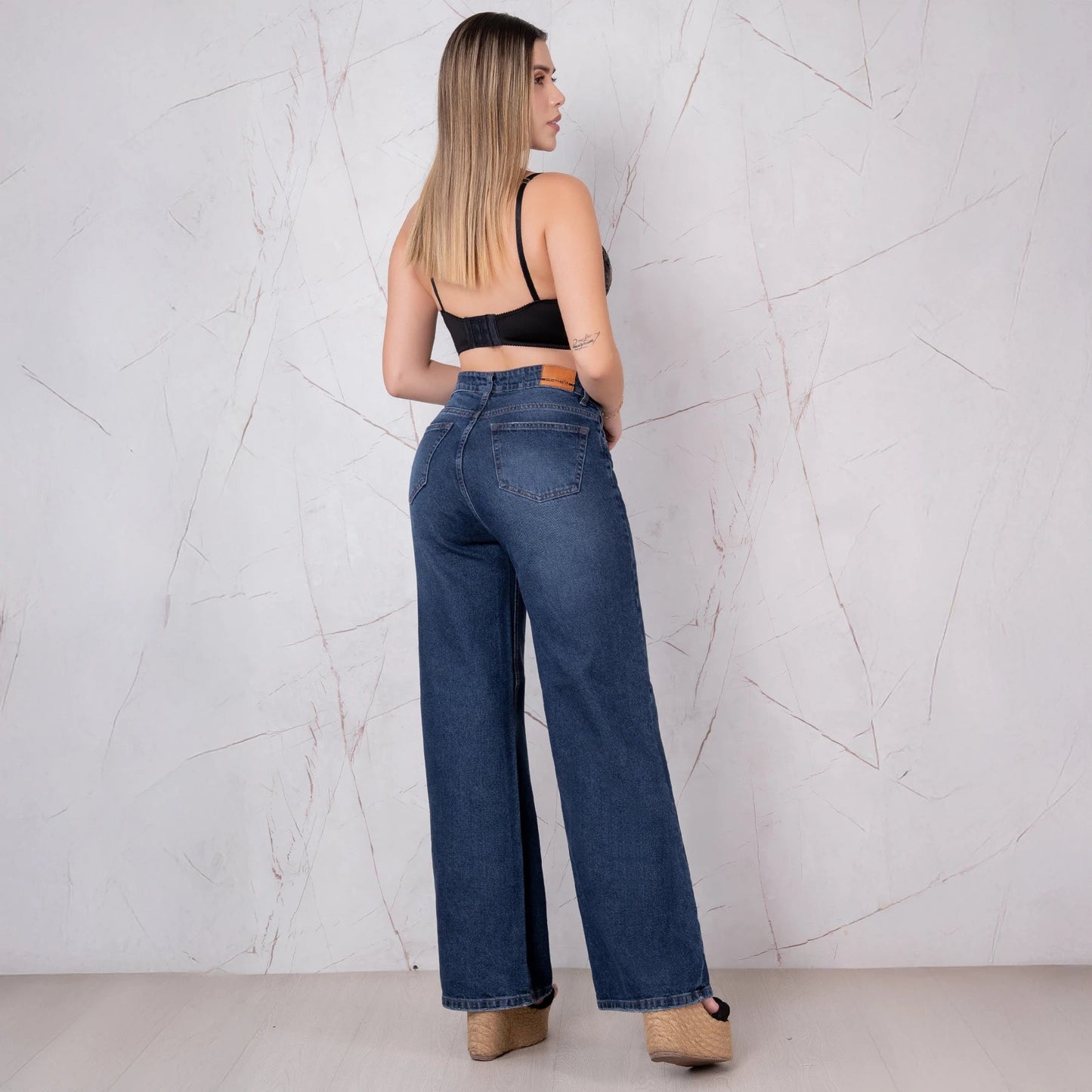 Jeans Bota Recta Rígido Mujer R5047 - Guethe08 | Fábrica de Jeans