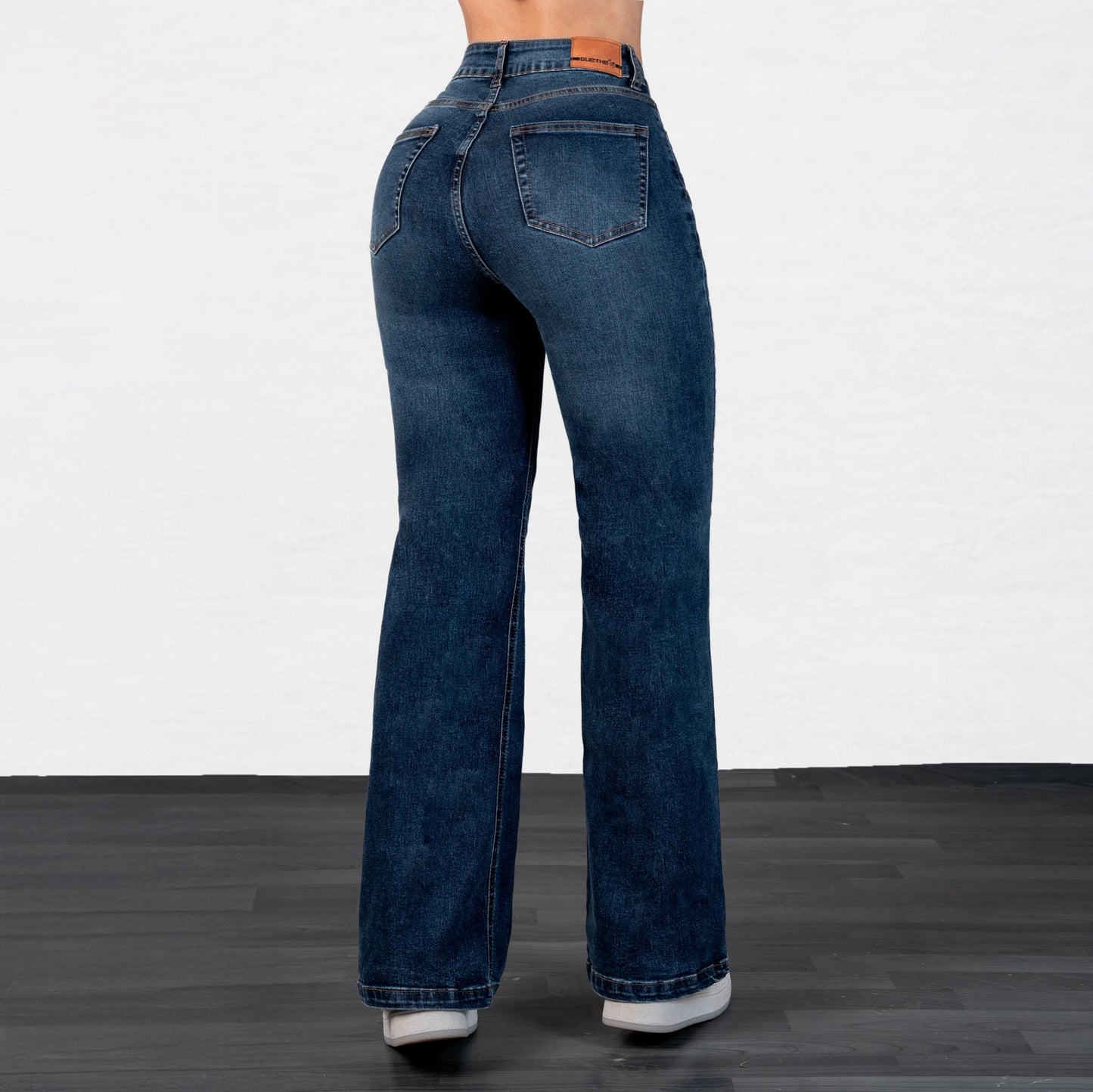 Jeans Bota Recta Strech Mujer L6067 - Jeans Colombianos GUETHE08