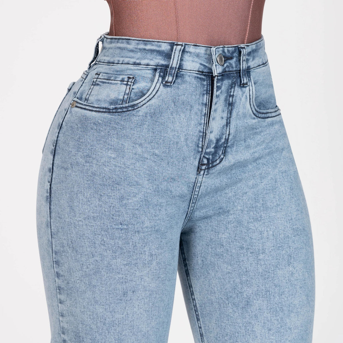 Jeans Bota Recta Stretch Mujer L6064 - Jeans Colombianos GUETHE08