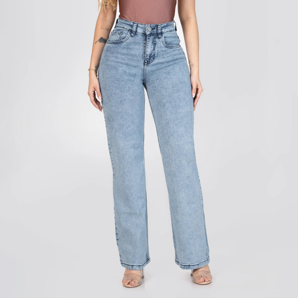 Jeans Bota Recta Stretch Mujer L6064 - Jeans Colombianos GUETHE08