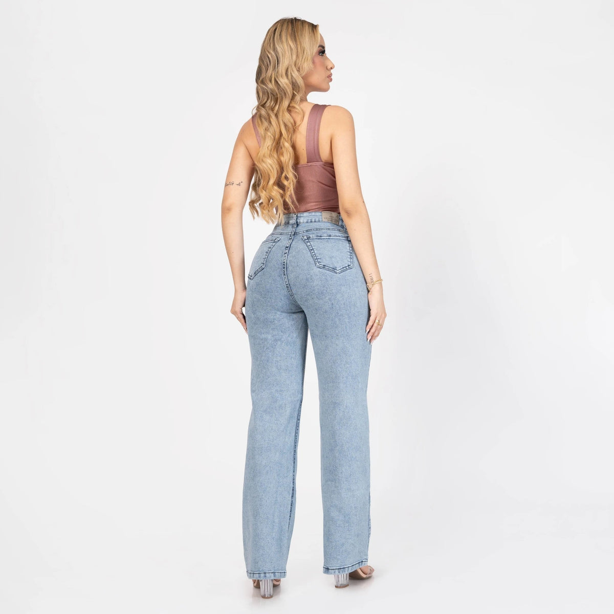 Jeans Bota Recta Stretch Mujer L6064 - Jeans Colombianos GUETHE08