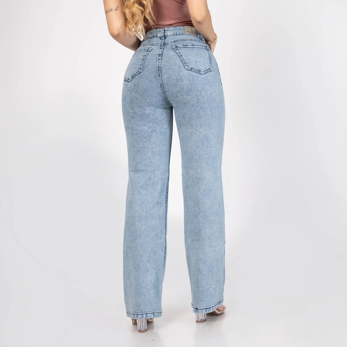 Jeans Bota Recta Stretch Mujer L6064 - Jeans Colombianos GUETHE08