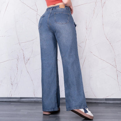 Jeans Palazzo Cargo Rígido Mujer R5029 - Guethe08 | Fábrica de Jeans