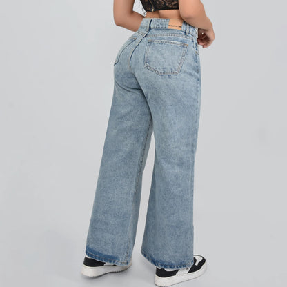 Jeans Palazzo Rígido Mujer R5028 - Guethe08 | Fábrica de Jeans