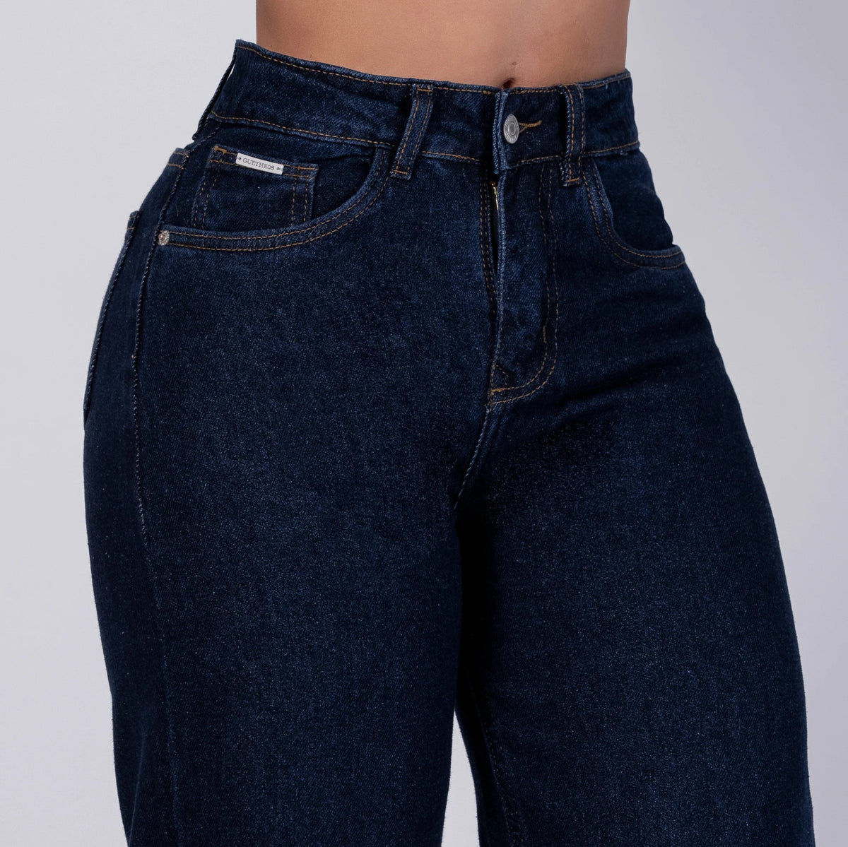 Jeans Rígido Bota Recta Mujer R5056 - Jeans Colombianos GUETHE08