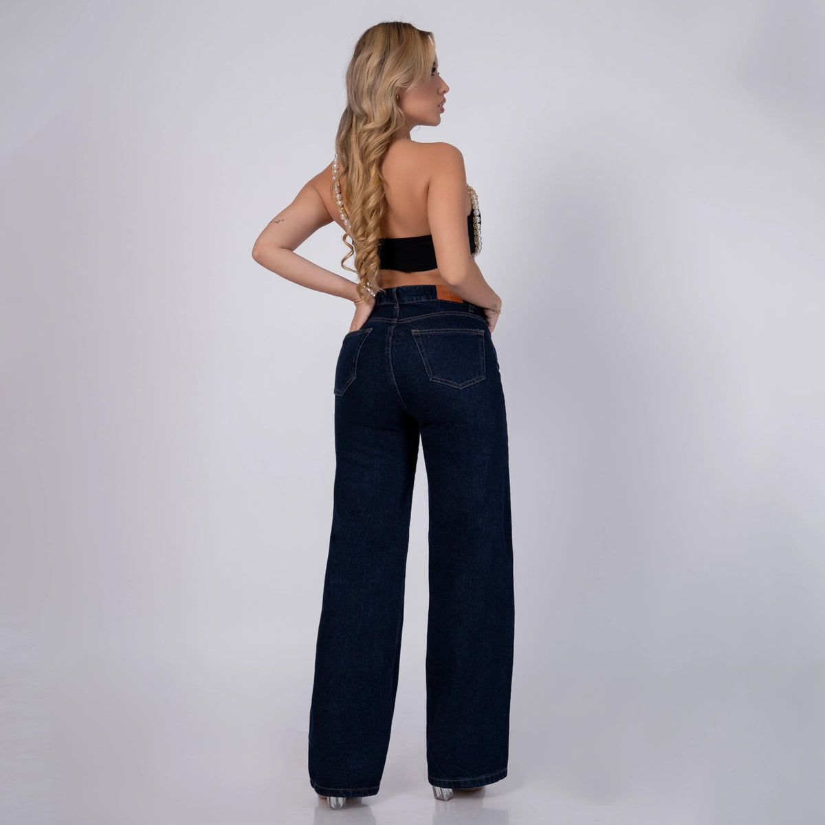 Jeans Rígido Bota Recta Mujer R5056 - Jeans Colombianos GUETHE08