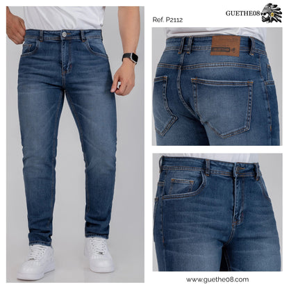 Jeans Skinny Hombre P2112 - Jeans Colombianos GUETHE08