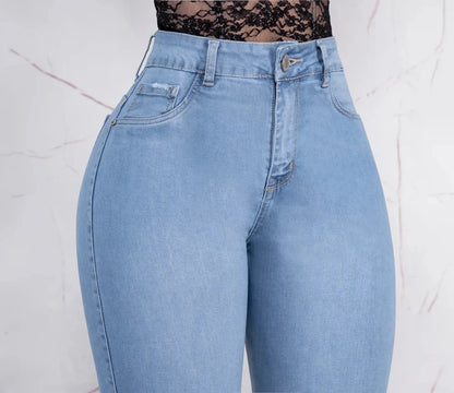 Jeans Skinny Push Up Tiro Alto L6057 - Guethe08 | Fábrica de Jeans