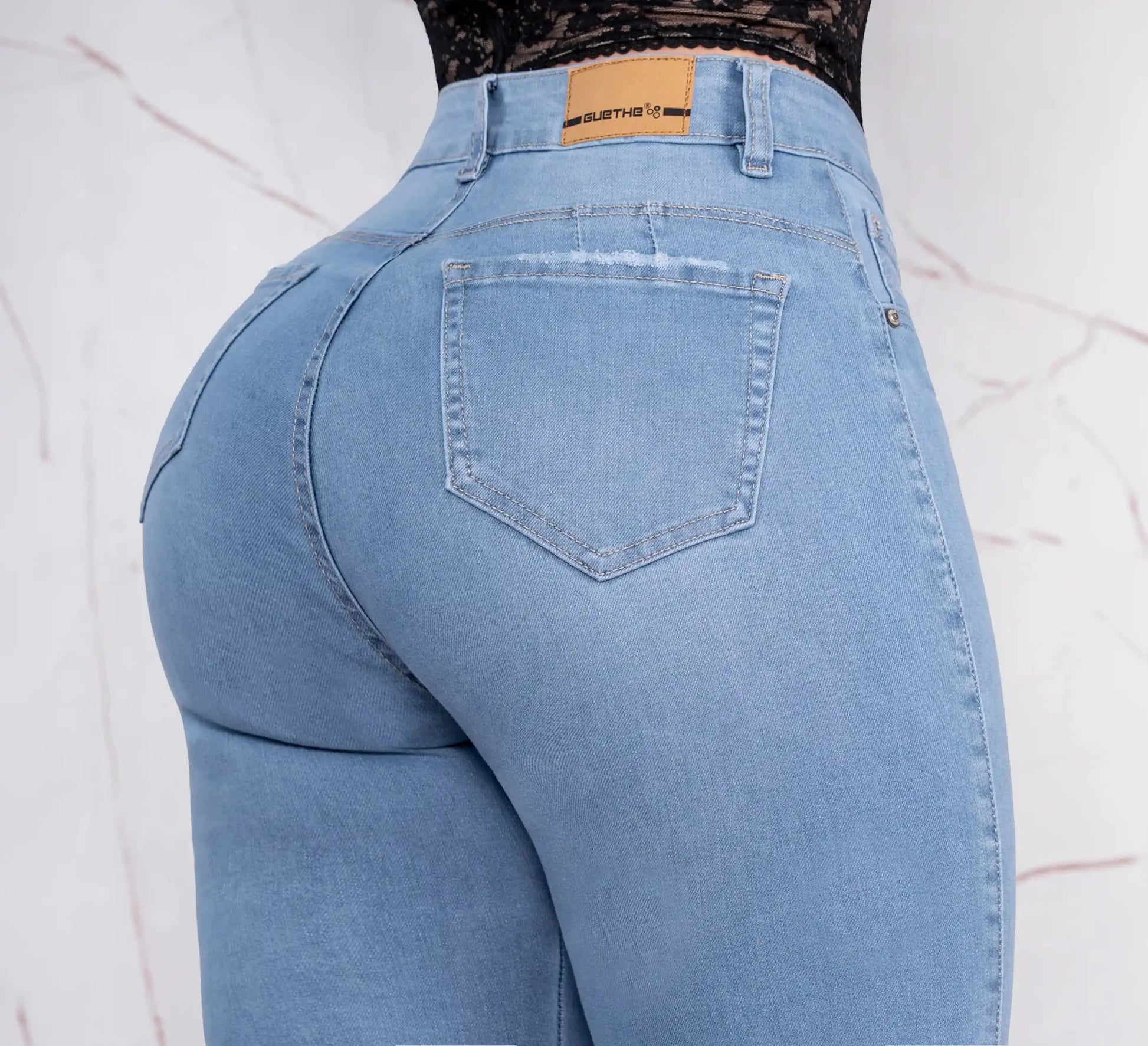 Jeans Skinny Push Up Tiro Alto L6057 - Guethe08 | Fábrica de Jeans