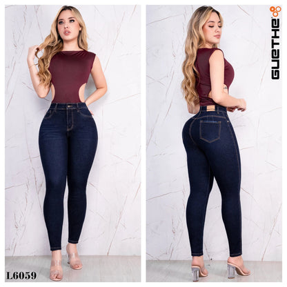 Jeans Skinny Push Up Tiro Alto L6059 - Guethe08 | Fábrica de Jeans