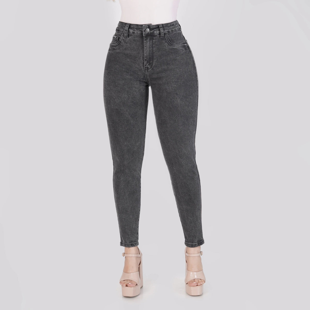 Jeans Skinny Push Up Tiro Alto L6060 - Jeans Colombianos GUETHE08