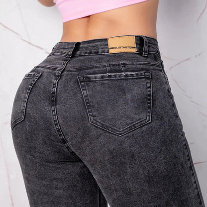 Jeans Skinny Push Up Tiro Alto L6060 - Guethe08 | Fábrica de Jeans