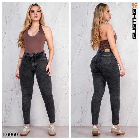 Jeans Skinny Push Up Tiro Alto L6060 - Guethe08 | Fábrica de Jeans