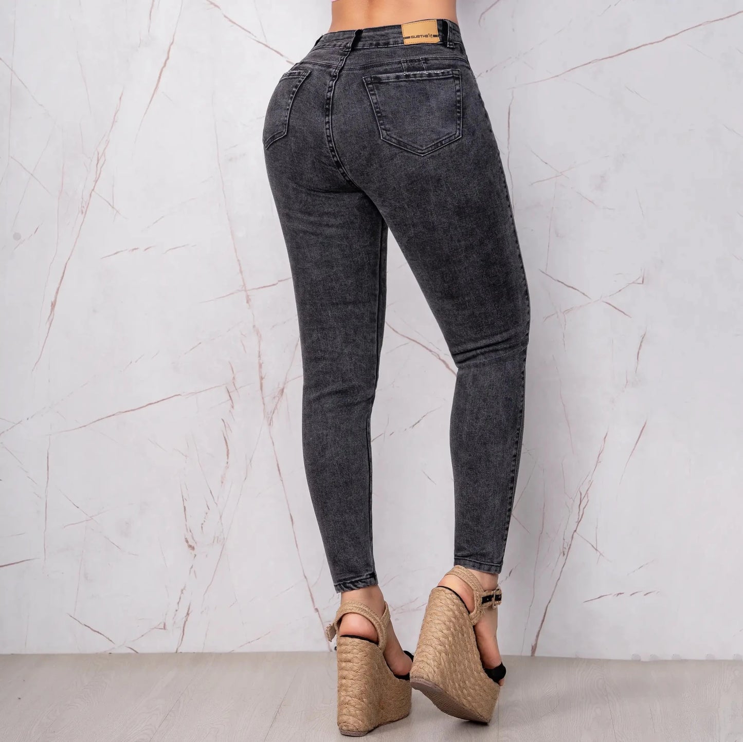Jeans Skinny Push Up Tiro Alto L6060 - Guethe08 | Fábrica de Jeans