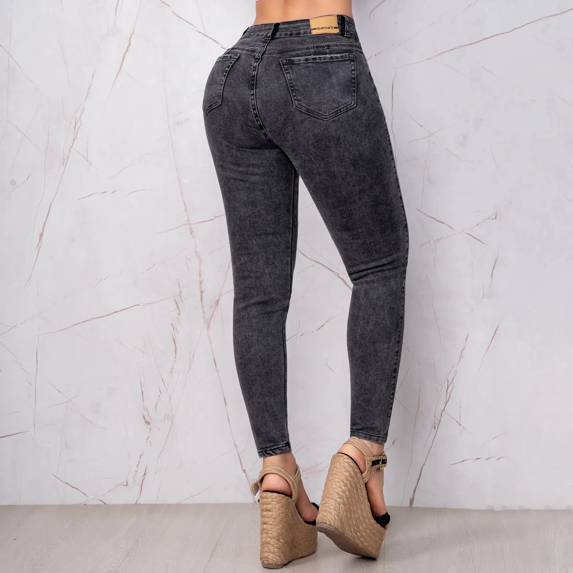Jeans Skinny Push Up Tiro Alto L6060 - Guethe08 | Fábrica de Jeans