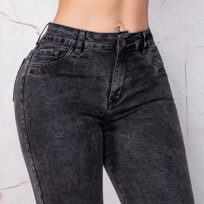Jeans Skinny Push Up Tiro Alto L6060 - Guethe08 | Fábrica de Jeans