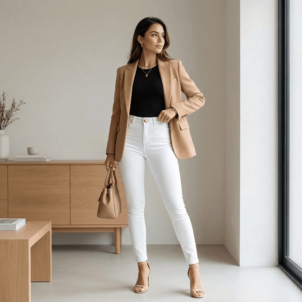 Jeans Skinny Tiro Alto Blanco J1156 - Guethe08 | Fábrica de Jeans