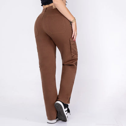 Pantalón Drill Cargo Marrón DR014 - Guethe08 | Fábrica de Jeans