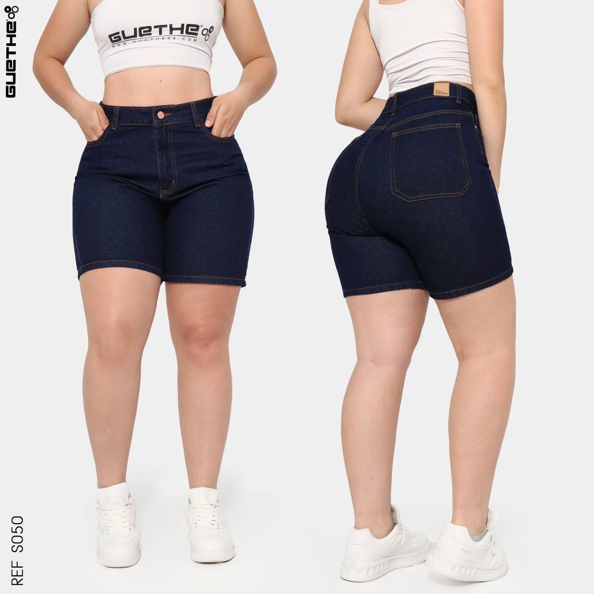 Short Rígido Bicicletero Mujer S050 - Guethe08 | Fábrica de Jeans